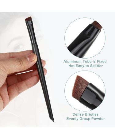 VOCOSTE 3pcs Makeup Brush Set - Eyebrow Eyeliner & Smudger Brushes for Liquid Eyeshadow & Eyebrow Powder - Premium Wooden Handle Makeup Tools - Buy Online on GoSupps.com