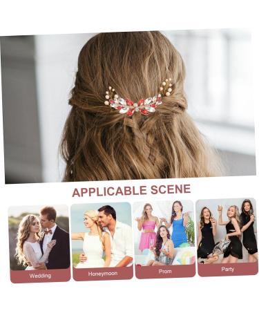 Mikinona Metal With diamond bride headgear accessories wedding hairpin hair barrettes hair pin girl headpiece romantic comb alloy rhinestones rhinestone hair clips Hair piece girl - Buy Online on GoSupps.com