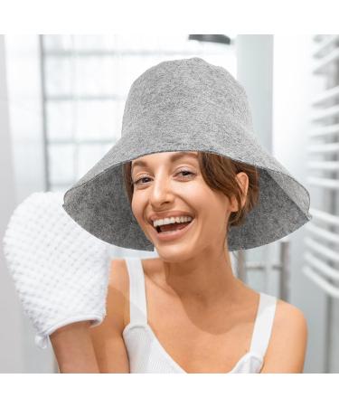 Cabilock Shower Hood Sauna Hat for Men & Women | Felt Sauna Caps & Bath Shower Headgear - Buy Online on GoSupps.com