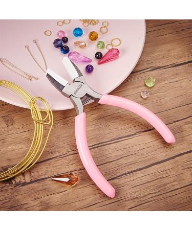 SUNNYCLUE 5.5 Inch Double Nylon Jaw Flat Nose Pliers for DIY Jewelry Making - Pink - Buy Online on GoSupps.com