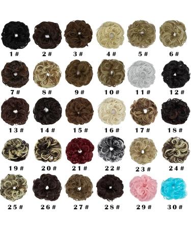 Messy Bun Hair Piece for Women | Thick Updo Scrunchie Hair Extension | Natural Black Mix Dark Auburn - 1 PCS - Buy Online on GoSupps.com