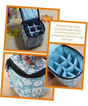 Healeved Nail Storage Bag Nail Polish Storage Nail Organizers and Storage Nail Bags for Nail Stuff Nail Kit Organizer Nail Supply Storage Gel Nail Art Polish Fabric Travel Manicure Toolkit - Buy Online on GoSupps.com