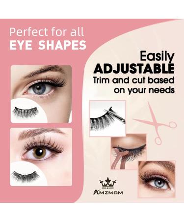 Buy Premium 3D Magnetic Lashes with Eyeliner - Reusable Natural Look Eyelash Kit | 2 Pairs with Tweezers - NATURA B0BJ35LSR7 - Buy Online on GoSupps.com