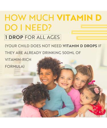 Vitamine D3 60ml pour Enfants 400 UI/10 mcg par goutte et 2000 gouttes par flacon Pour un syst me immunitaire sain et un d veloppement osseux normal Fabriqu par Nutravita - Buy Online on GoSupps.com