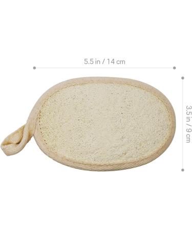 3 Packs Premium Natural Exfoliating Loofah Sponge Pad | Eco-Friendly Biodegradable Shower Luffa Sponge | Soft Exfoliating Loofah for Women and Men - Buy Online on GoSupps.com
