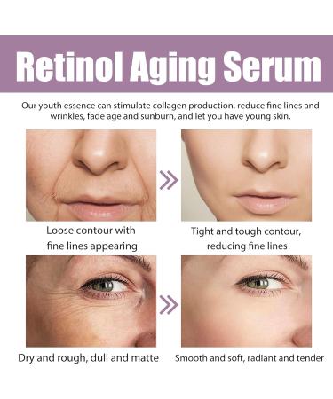 Instant Face Lift Serum Retinol Anti Wrinkles Face Serum Hyaluronic Acid Face Serum for Loose Contour & Fine Lines Nourishing Serum Advanced Night Serum High Tightening for Aging Skin - Buy Online on GoSupps.com