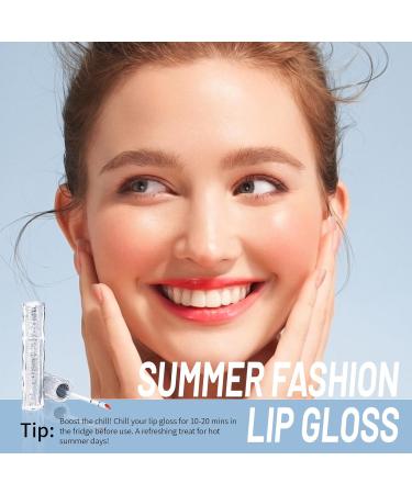 Plumping Lip Gloss - Moisturizing Liquid Lipstick with Metallic Brush | Long Lasting High Shine Korean Lip Makeup - Buy Online on GoSupps.com
