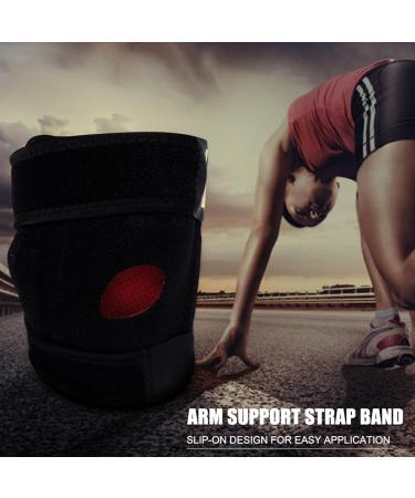 Adjustable Elbow Sleeve Brace for Pain Relief - Neoprene Support for Tennis & Golfer's Elbow - Compression Arm Band for Tendonitis - Buy Online on GoSupps.com