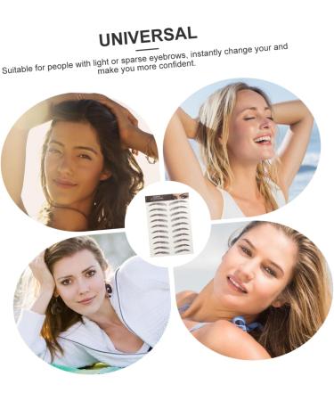 Beavorty 45 Sheets Waterproof Eyebrow Stickers Temporary Brow Tattoos Eyebrow Transfer Stickers 6d Template - Buy Online on GoSupps.com