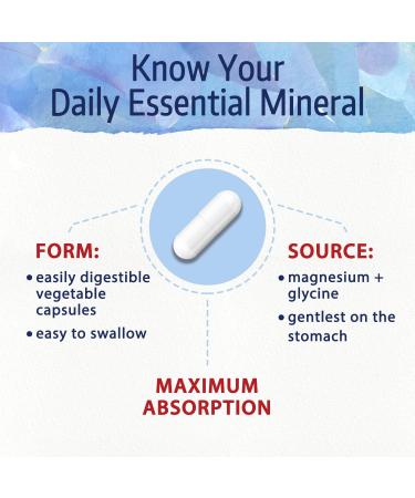 Bonawell Magnesium Glycinate Chelated Supplement - 100mg Elemental Magnesium - Gluten-Free Vegan Capsules for Nerve, Heart, Muscle Health & Relaxation - Buy Online on GoSupps.com