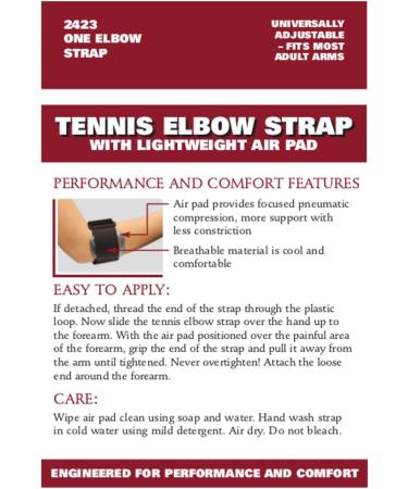 OTC Forearm Band | Tennis Elbow Compression Strap with Air Pad Support - Black | International Shipping Available - Buy Online on GoSupps.com