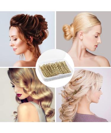 150 Blonde Bobby Pins Hair Clips with Storage Box - Women's Hair Styling Grips - Buy Online on GoSupps.com