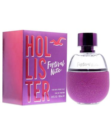 Hollister Festival Nite Women EDP Spray 3.4 oz HO26811 3.4 Fl Oz (Pack of 1) - Buy Online on GoSupps.com