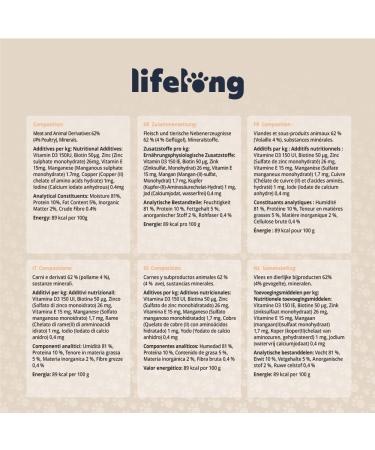 Amazon Brand - Lifelong Dog Food Pat with Poultry 300g Pack of 10 - Buy Online on GoSupps.com