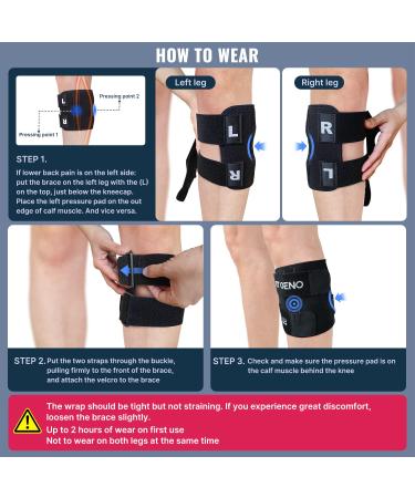 Geno ReActive+ Sciatica Pain Relief Brace 2023 - Dual Pressure Pads for Maximum Relief - Better Than Seen On TV - Blue - Buy Online on GoSupps.com