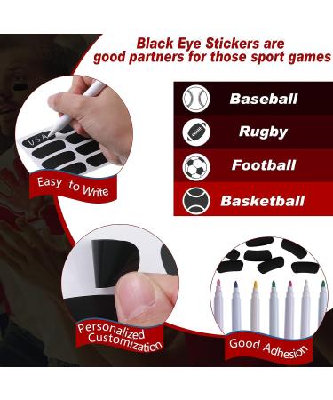 Marspark 100 Pairs Eye Black Baseball Stickers - Sports Face Paint for Game Day - Buy Online on GoSupps.com