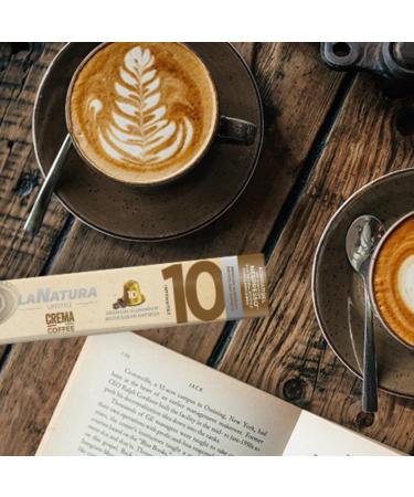 La Natura Lifestyle 120 CREMA aluminum coffee capsules - 100% recyclable - Compatible with Nespresso  - Buy Online on GoSupps.com