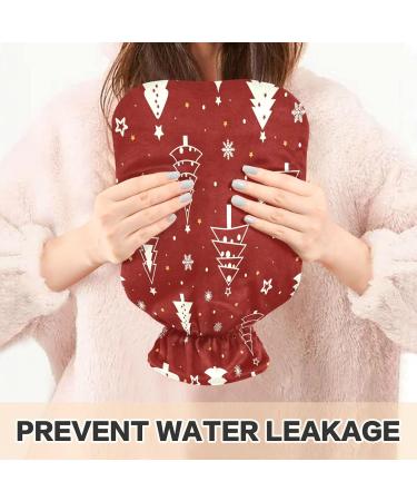 KCLDECI 2L Hot Water Bottle with Christmas Trees Cover - Pain Relief Foot Warmer & Hot/Cold Therapy - Buy Online on GoSupps.com