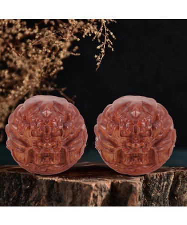 Coolhiya Massage Globe Balls | Hand Exercise & Fitness | Huanghua-Birne Wood Massage Balls for Relaxation & Hand Therapy - Buy Online on GoSupps.com