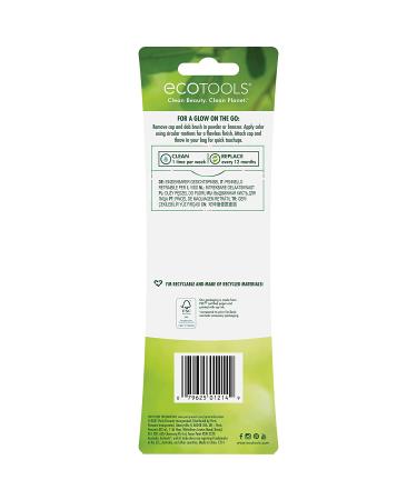 EcoTools Travel Kabuki Makeup Brush - Retractable Green Brush for Foundation, Blush, Bronzer & Powder - Travel Friendly & On The Go - 1 Count - Buy Online on GoSupps.com