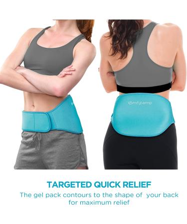 Comfytemp Reusable Gel Back Ice Pack - Hot & Cold Therapy Wrap for Lower Back Pain Relief | Flexible Cold Compress with Strap for Sciatica & Lumbar Support - Buy Online on GoSupps.com