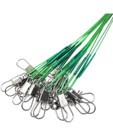 MoboRest 60PCS Fishing Leaders Stainless Steel Wire with Swivel Snap Assortment - Fishing Gear Connect for Lures Bait Rig Hooks - Buy Online on GoSupps.com