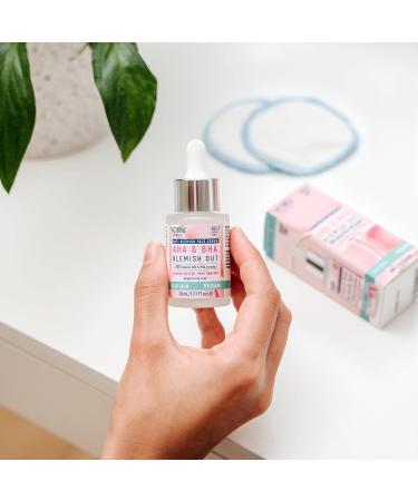 Victoria Beauty Blemish Out 20% Salicylic and Glycolic Acid Serum - AHA BHA Exfoliant Pore Minimizer Dark Spot Remover for Face with Tea Tree Oil and Zinc - For Oily Skin - 95% Natural Vegan - Buy Online on GoSupps.com