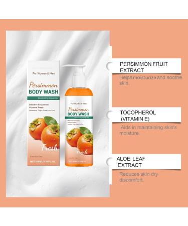  ZLHHRZJX Persimmon shower gel to control body odor natural deodorant soap to reduce odor shower gel for women and men natural soap for men and women (2 PCS) - Buy Online on GoSupps.com
