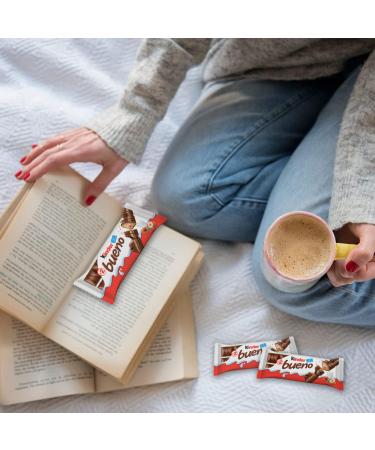 Kinder Bueno Chocolate and Hazelnut Cream Candy Bars 20 Packs & KINDER CHOCOLATE/CHOCOLAT bar Single Bars Milk Chocolate Candy bar with a Milky Filling 6-Pack - Buy Online on GoSupps.com