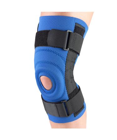 OTC Knee Stabilizer Spiral Stays Neoprene Blue Medium Blue Medium