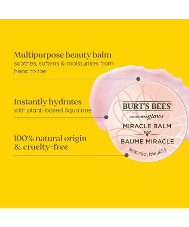 Burt's Bees Goodness Glows Miracle Balm - Hydrating 0.6oz Tin - Buy Online on GoSupps.com