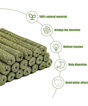 Tokayife 400g Timothy Hay Sticks for Rabbits Guinea Pigs Hamsters & Chinchillas - 40 Treats for Healthy Pets - Buy Online on GoSupps.com