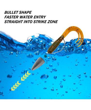 Dr.Fish 3/8oz Bullet Fishing Sinker Weight - 50 Pack for Bass Fishing Texas Rigs - Buy Online on GoSupps.com