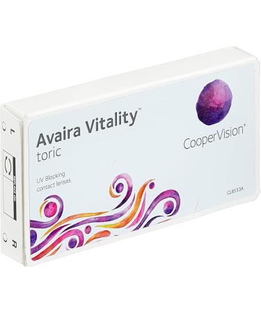 Buy Bausch + Lomb Avaira Vitality Toric Monthly Soft Lenses - 6 Pack BC 8.5 mm DIA 14.5 mm CYL -1.25 AXIS 90 +4.75 Diopters - International Shipping Available - Buy Online on GoSupps.com