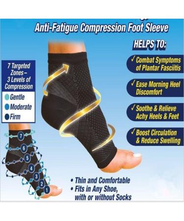 Feifanshop 2 Pairs Ankle Bandage & Compression Socks for Men & Women - Best Plantar Fasciitis Support for Sports & Fitness - Buy Online on GoSupps.com