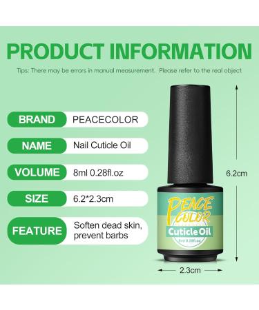 PEACECOLOR 8ML Cuticle Oil for Nails Cuticle Softener Nail Moisturizer Treatment Nail Strengthener Nail Manicure Essentials for Unisex color 192 - Buy Online on GoSupps.com