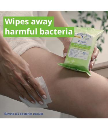 Vagisil Feminine Wipes for Intimate Area Hygiene Healthy Protect pH Balanced and Gynecologist Tested 20 Count - Buy Online on GoSupps.com