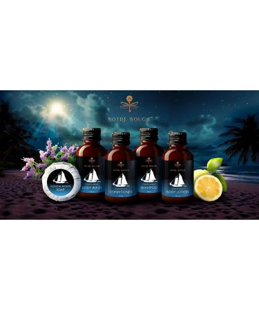 Coastal Nights Travel Toiletries Sets in Bulk | 100pcs | Shampoo Conditioner Body Wash Lotion & Soap for Hotels & AirBnBs - Buy Online on GoSupps.com