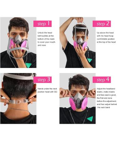 kyflzl Half Facepiece Reusable Respirator with 2097 filters Against Dust Particle Pollen Lead Paint & Asbestos Widely Used in Painting Cement plant Decorating Carpentry Welding Metal Cutting - Buy Online on GoSupps.com