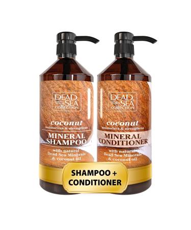 Dead Sea Collection Softening Shampoo and Conditioner Set with Natural Coconut Oil   Hair Products for All Hair Types   Set of 2 Bottles (33 8 Fl. Oz. Each) - Buy Online on GoSupps.com