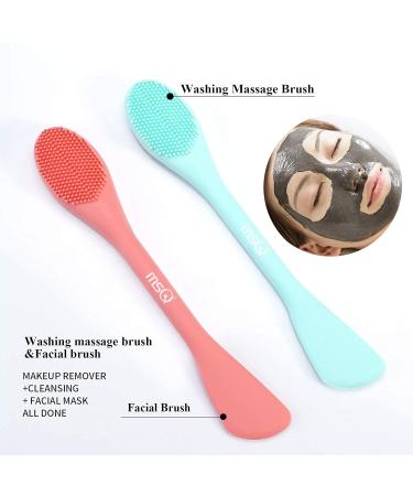 Shop MSQ 2-in-1 Silicone Face Mask & Makeup Removal Brush - Blue & Orange | Perfect for Cleansing & Spa-Like Skin Care - International Shipping Available - Buy Online on GoSupps.com