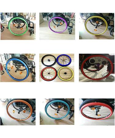 1 Pair Wheelchair Push Rim Covers(1pair) 24 inch / 22inch Silicone Hand Push Cover Rear Wheel Push Ring Protective Cover Improve Grip and Traction-K-24inch K 24inch - Buy Online on GoSupps.com