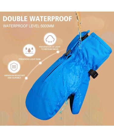 Andake Children's Winter Gloves | Waterproof & Windproof Skiing Gloves for Kids | Boys & Girls Blue XXXS | Warm Outdoor Activities - Buy Online on GoSupps.com