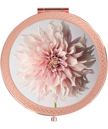 YCKMD Pink Flower Folding Pocket Mirror - 2X & 1x Magnification, Compact Double-Sided Beauty Makeup Mirror for Purse and Handbag - Buy Online on GoSupps.com