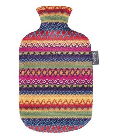 Fashion 6757 25 heat bottle thermoplasted heat bottle with cuddly train in Peru design odorless recyclable robust and durable seamless narrow bottle neck 2.0 liters