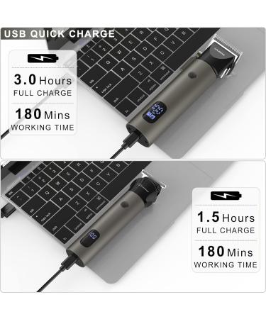 SOLIMPIA Hair Clipper&Trimmer Professional Barber Home Grooming Kit Rechargeable Electric Beard Body Hair Trimmer Cordless Hair Clipper for Men Kid - Buy Online on GoSupps.com