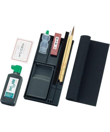 Kuretake GC310-12 Calligraphy Set - Black | Hard Type | Ideal for Beginners - Buy Online on GoSupps.com