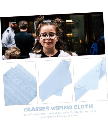 FOMIYES 50pcs Flannel Wiping Cloths - Premium Eyeglass & Lens Cleaning Rags | Double-Sided Microfiber Cleaning Wipes for Glasses | Ideal Gift for Vision Care - Buy Online on GoSupps.com