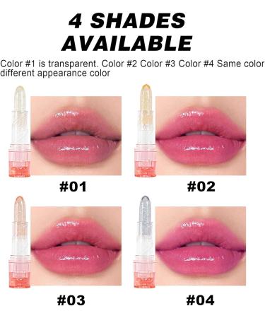 METINFUS Non-Stick Lipstick Colour Changing Lip Balm Lip Balm Waterproof Lip Gloss Lip Care Crystal Jelly Lipstick Moisturising Lip Care Colour Changes (01#) - Buy Online on GoSupps.com