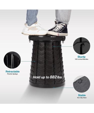 TRIPTIPS Upgrade XXL Retractable Portable Camping Toilet - Height Adjustable, Foldable & Collapsible Stool for Adults and Kids - Buy Online on GoSupps.com